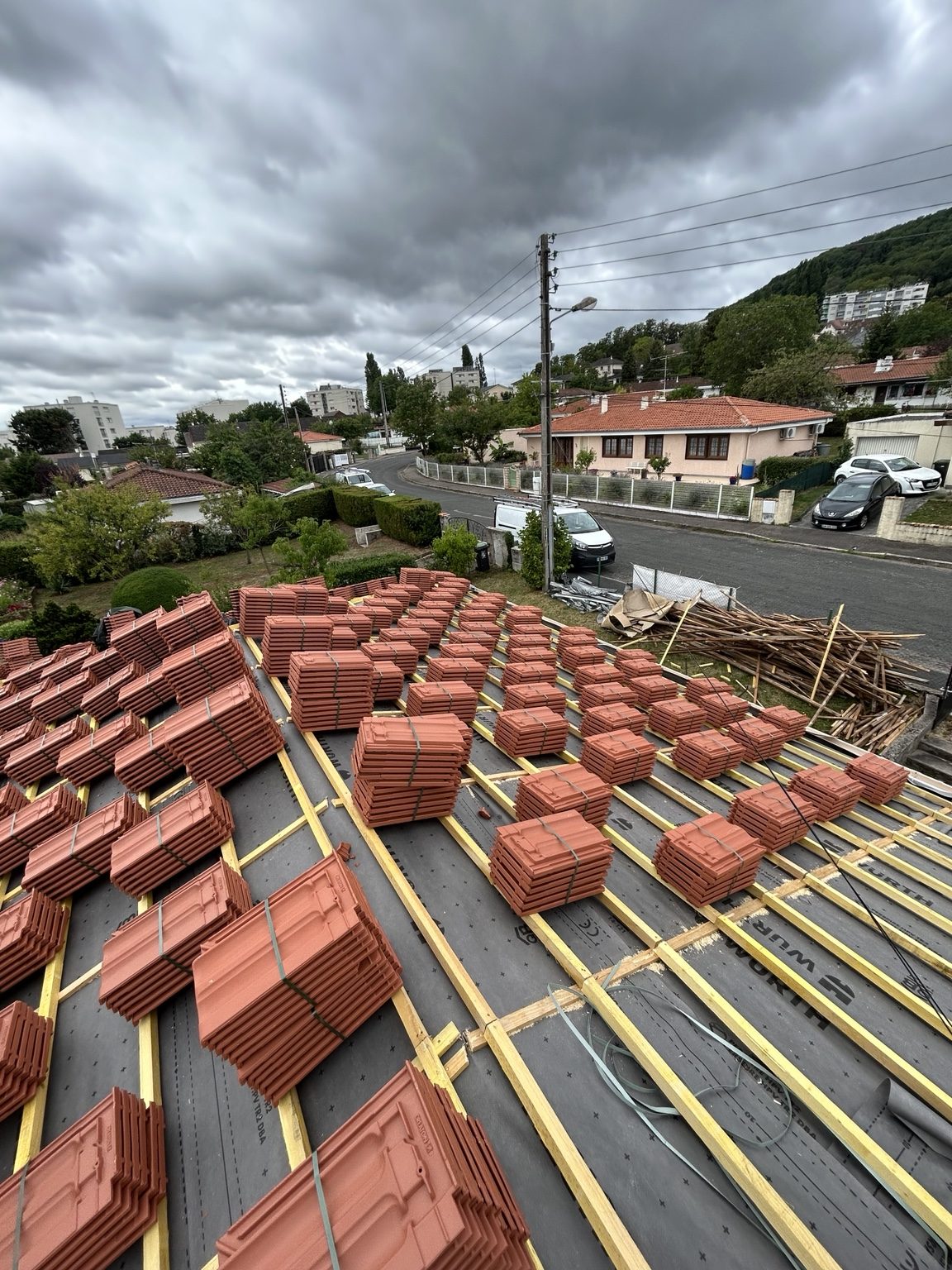 Rénovation de toiture et lattage